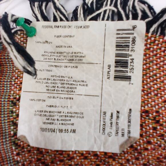 The Manual Woodworkers & Weavers VTG Chocolate Lab Tapestry Jacquard Blanket NWT - Picture 7 of 7